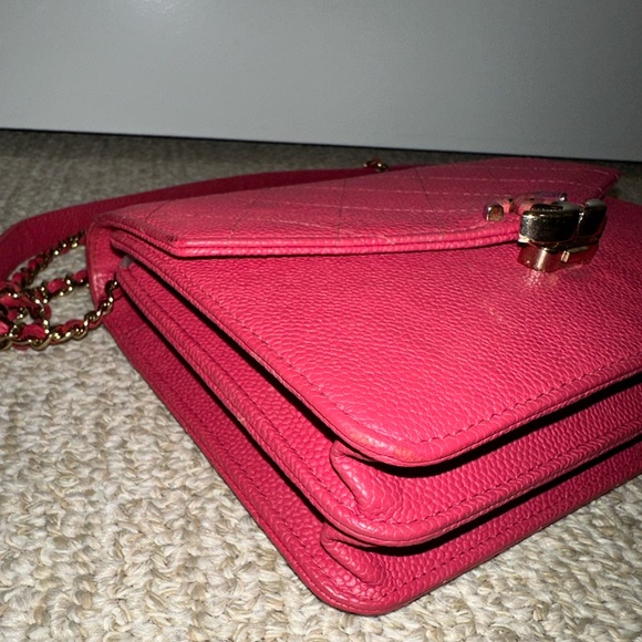 Chanel Thread Around Square Quilted Grained Calfskin Leather Crossbody Bag - Picture 3 of 11